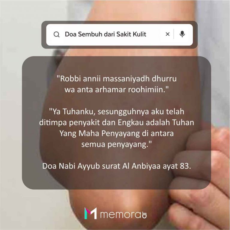 Doa Sembuh Dari Penyakit Kulit Berdasarkan Doa Nabi Ayyub Memora Id