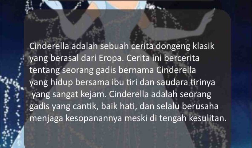 Ringkasan Cerita Cinderella