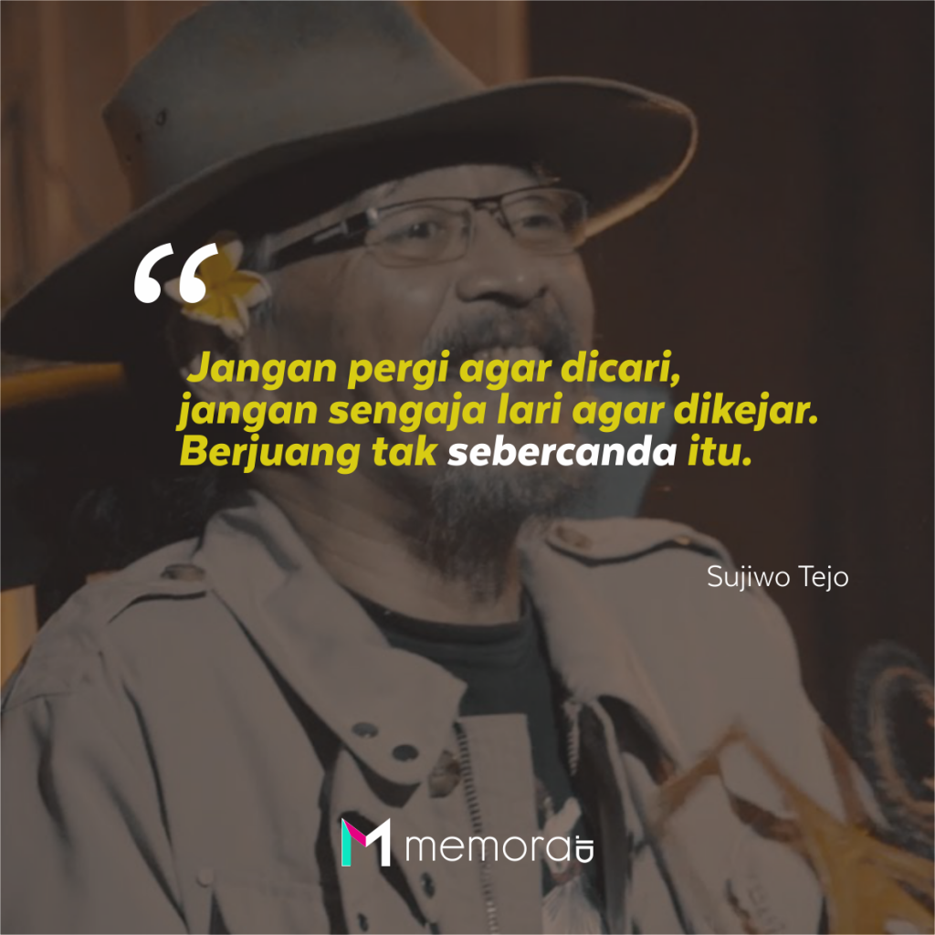 40 Kata-kata Bijak Sujiwo Tejo, Merasuk Perasaan - Memora.ID