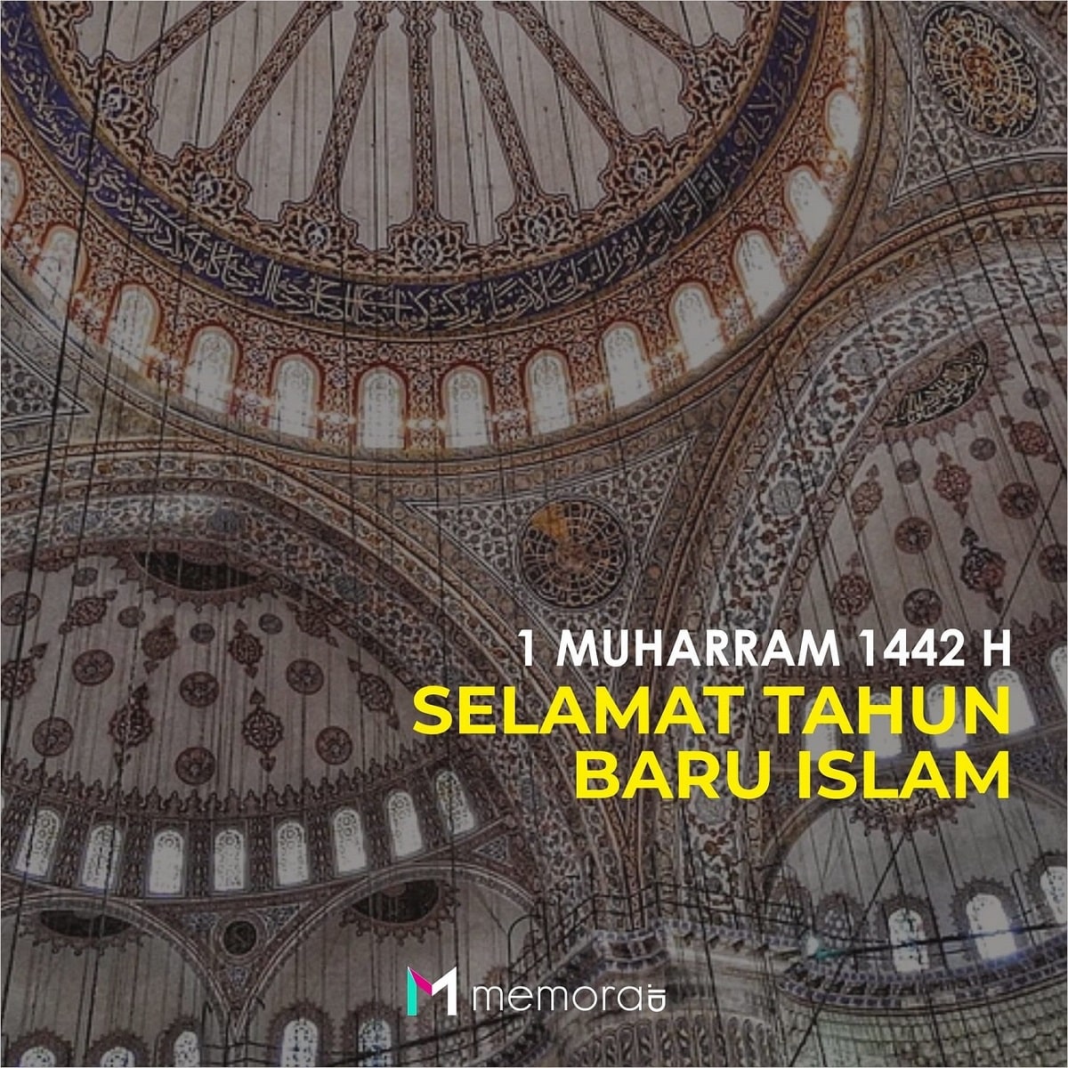 25 Poster Selamat Tahun Baru Islam 1442 H Dilengkapi Kata 