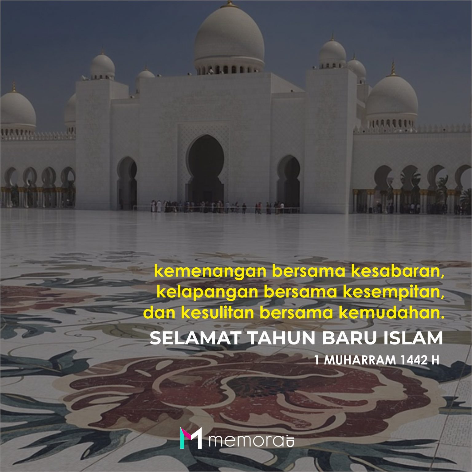 25 Poster Selamat Tahun Baru Islam 1442 H Dilengkapi Kata 