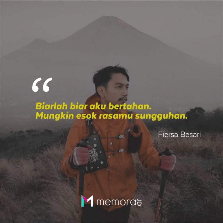 350 Kata-kata Mutiara Bijak Quotes Fiersa Besari, Tentang Cinta, Rindu