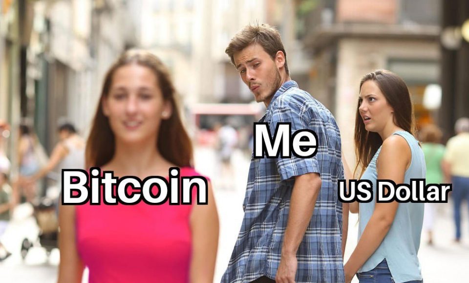 Meme Crypto tentang Bitcoin dan Doge