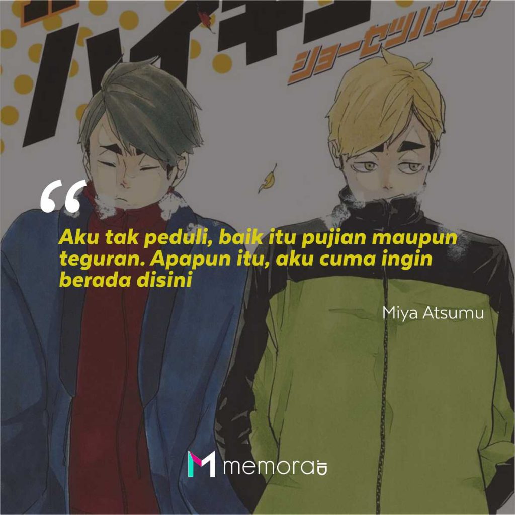 Kata-Kata Mutiara Miya Atsumu