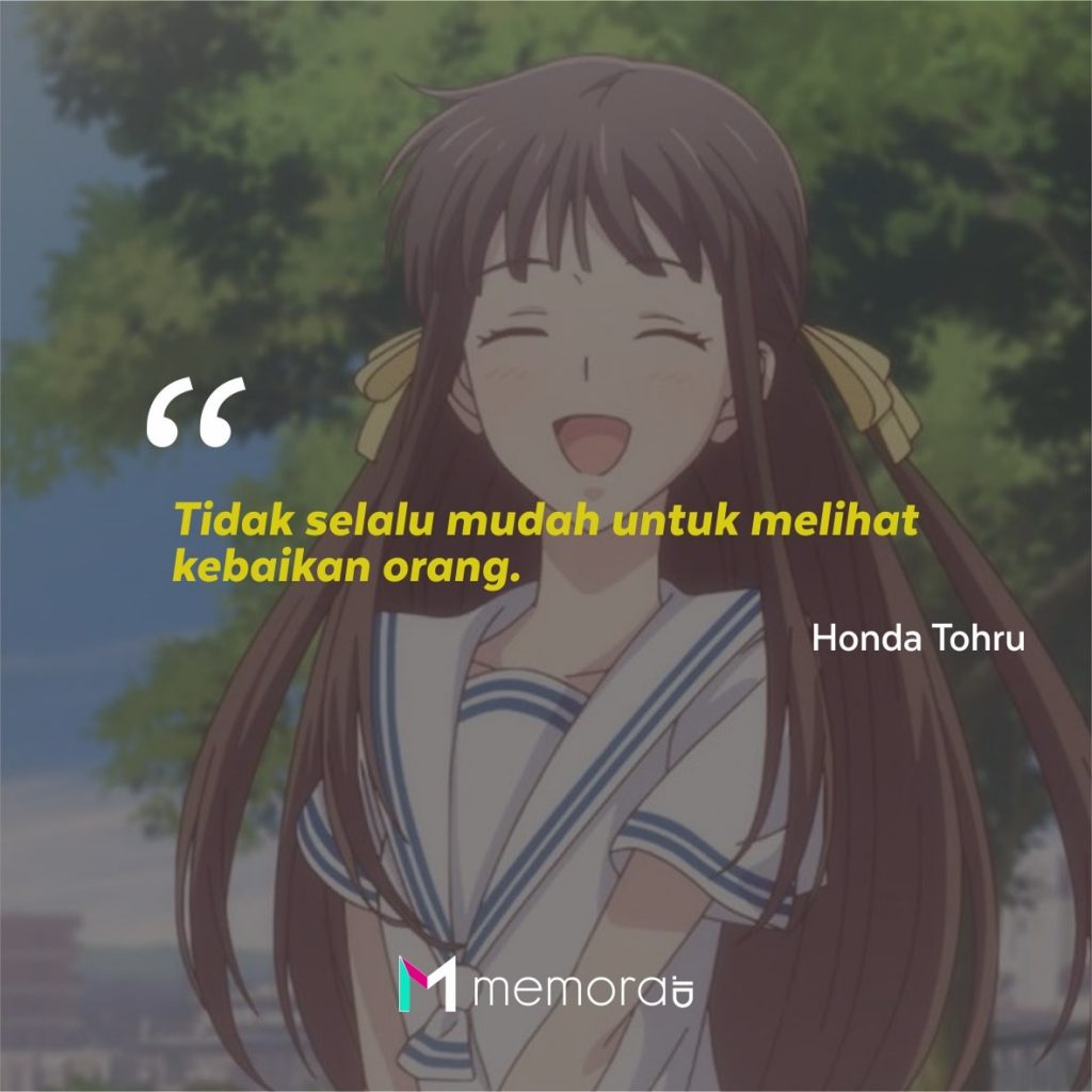 Kata-kata Mutiara Honda Tohru