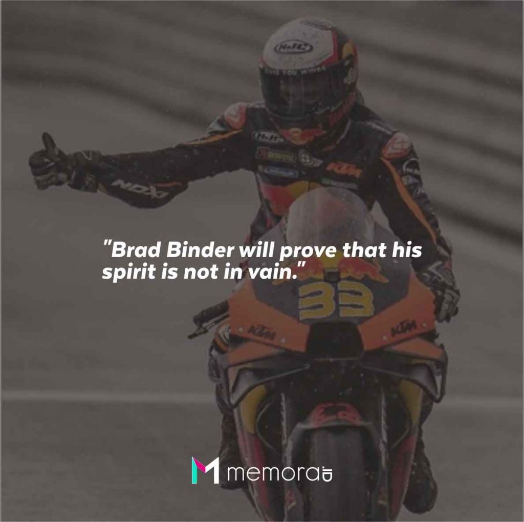 Quotes for Brad Binder