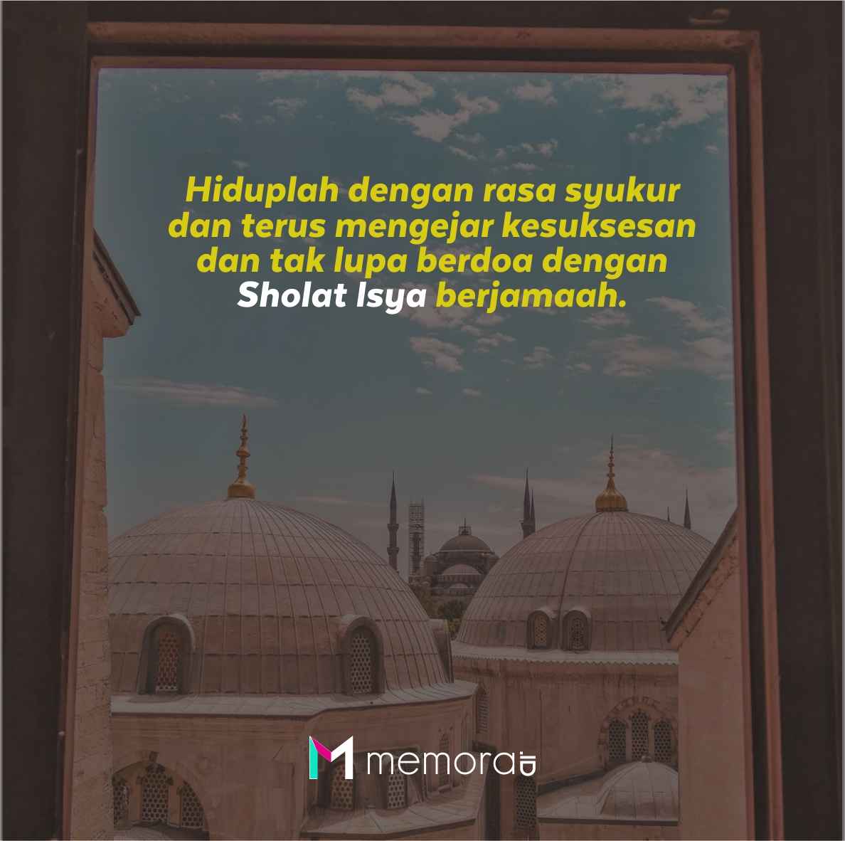 Contoh Poster Ajakan Sholat Isya Berjamaah Dan 72 Kata Kata Mutiara