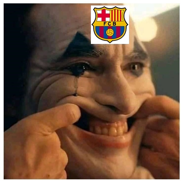 meme FC Barcelona kalah yang lucu savage