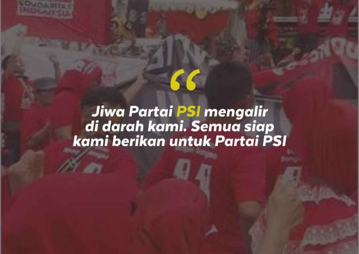 Slogan Partai PSI