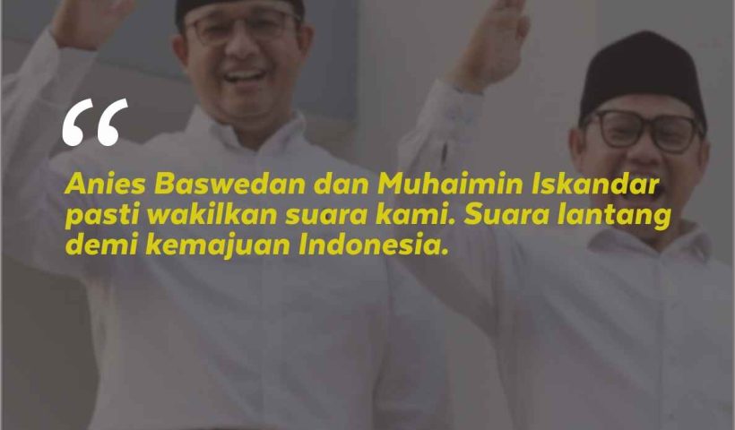 Kata-Kata Dukungan untuk Anies Baswedan dan Muhaimin Iskandar