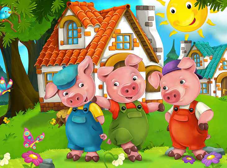 Ringkasan Cerita Tiga Babi Kecil The Three Little Pigs, Lengkap Amanat Cerita